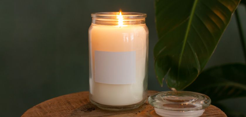 Aromatherapy candle twilight Plain jar white